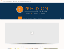 Tablet Screenshot of precisionelectricaustin.com